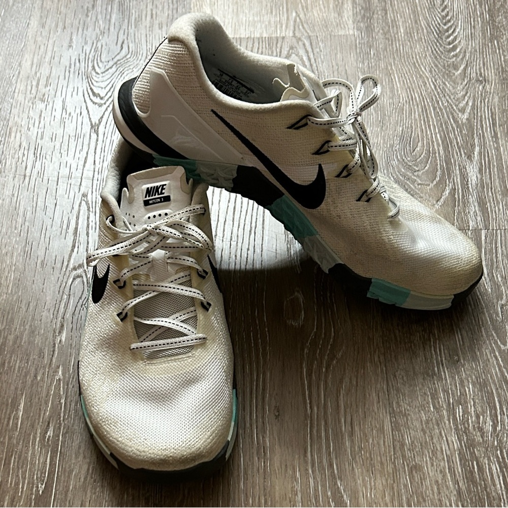 Nike Metcon 3 CrossFit Training Shoes Lift Run Jump White Black Blue